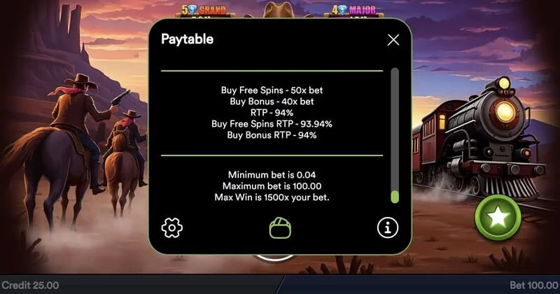 Gold Train Heist - konečná výplata v kole Hold and Win